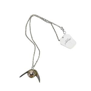 Golden Snitch on a silver 20" chain